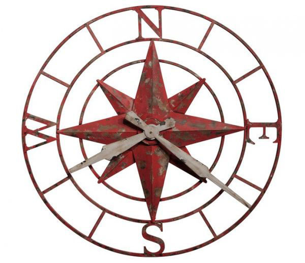 Picture of TAKE WITH COMPASS ROSE CLOCK 3