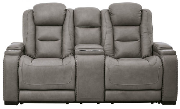 Picture of The Man-Den PWR REC Loveseat/CON/ADJ HDRST