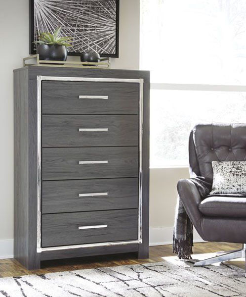 Picture of Five Drawer Chest/Lodanna/Gray