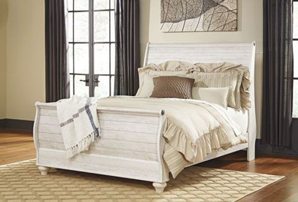 Picture of Willowton QUEEN SLEIGH BED