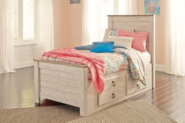 Picture of Willowton TWIN STORAGE PANEL BED