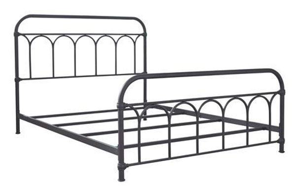 Picture of Nashburg QUEEN METAL BED MATTE BLACK