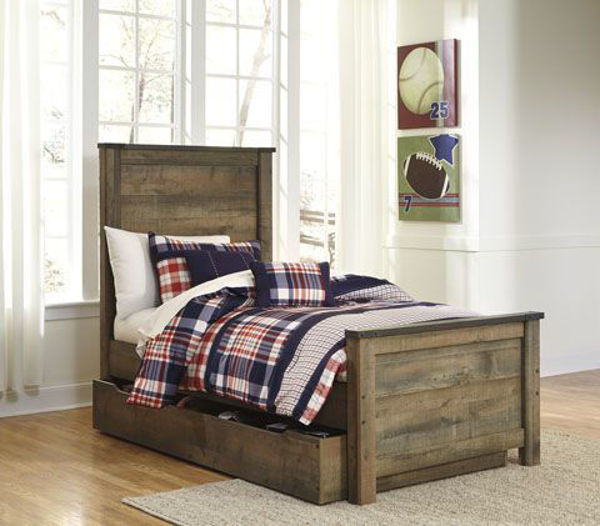 Picture of Trinell Twin Panel Bed w/Trundle