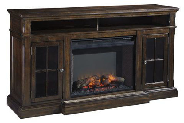 Picture of Roddinton LG TV Stand w/Fire Place Logs