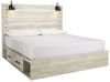 Picture of Cambeck King Panel Bed with 2 Storage Drawers