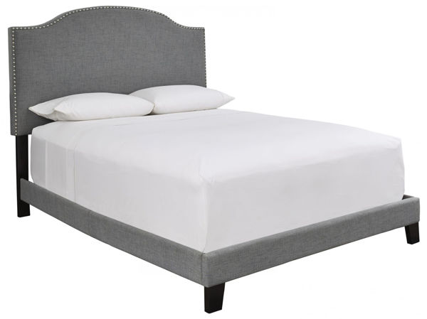 Picture of Adelloni KING UPHOLSTERED BED - GRAY