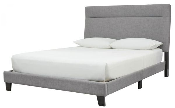 Picture of Adelloni KING UPHOLSTERED BED - GRAY