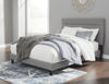 Picture of Adelloni KING UPHOLSTERED BED - GRAY