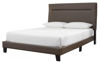 Picture of Adelloni KING UPHOLSTERED BED - BROWN