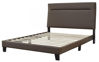 Picture of Adelloni KING UPHOLSTERED BED - BROWN