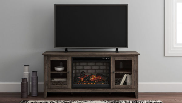 Picture of Arlenbry LG TV Stand w/Fire Place Logs