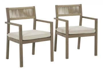 Picture of Aria Plains Arm Chair with Cushion (Set of 2)
