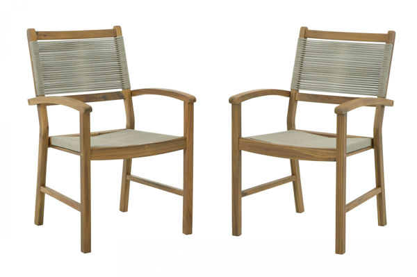 Picture of Janiyah Outdoor Dining Arm Chair (Set of 2)