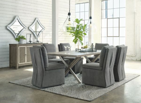 Picture of Krystanza 7PC RECTANGULAR DINING SET