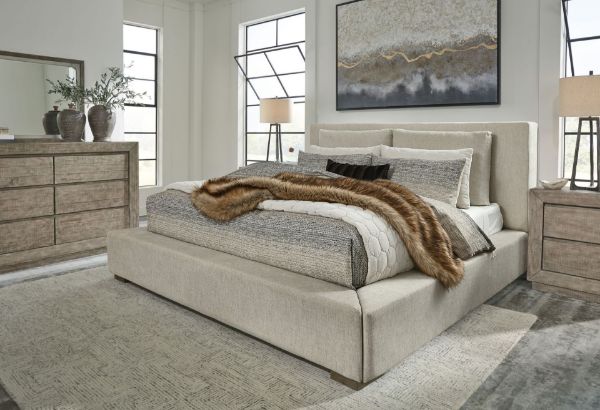 Picture of LANGFORD 6 PC KING UPHOLSTERED BEDROOM