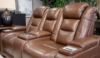 Picture of The Man-Den Power Reclining Loveseat with Console