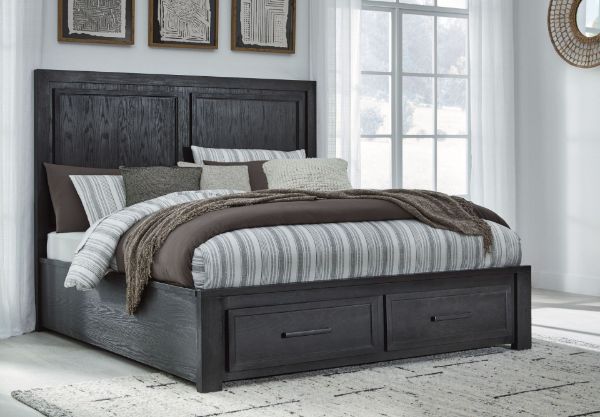 Picture of Foyland California King Panel Storage Bed