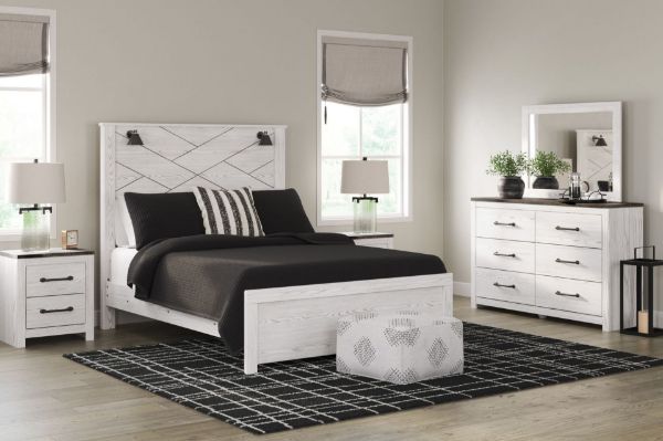Picture of GERRIDAN 6PC QN PANEL W/ LIGHTS BEDROOM