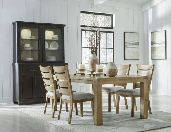 Picture of GALLIDEN 5PC DINING SET-LIGHT BROWN