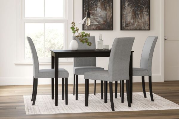 Picture of KIMONTE 5PC DINING SET - GRAY