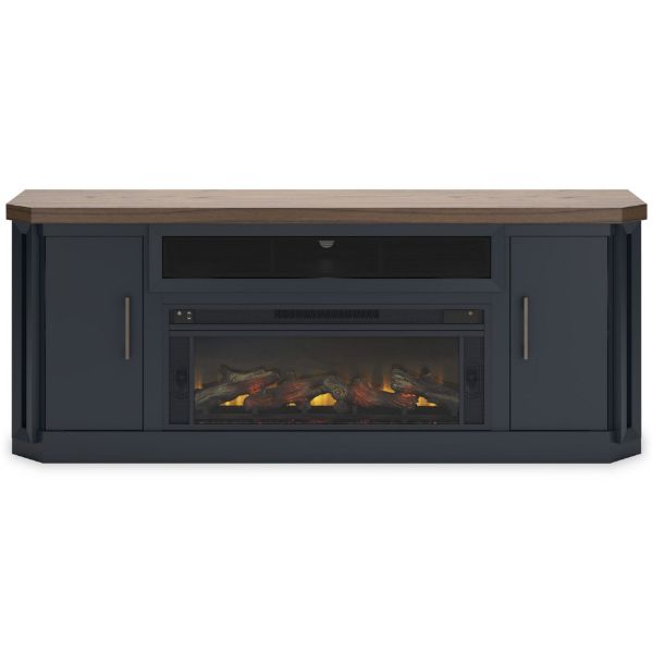 Picture of LANDOCKEN TV STAND W/ FIREPLACE LOGS