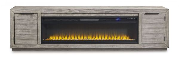 Picture of NAYDELL TV STAND W/FP GLASS