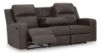 Picture of LAVENHORNE RECLINING SOFA WITH DROP DOWN TABLE