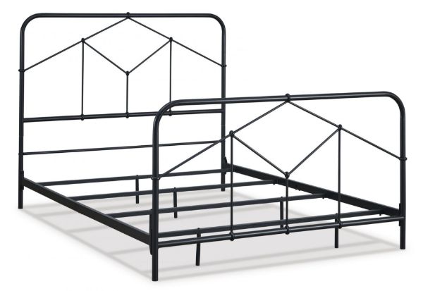 Picture of NASHBURG QUEEN METAL BED MATTE BLACK