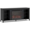 Picture of CAYBERRY TV STAND W/FP LOGS