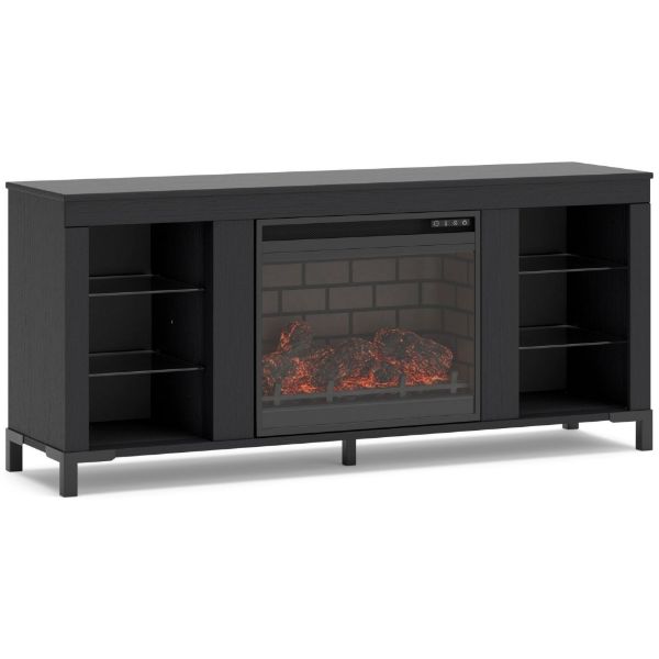 Picture of CAYBERRY TV STAND W/FP LOGS
