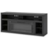 Picture of CAYBERRY TV STAND W/FP GLASS