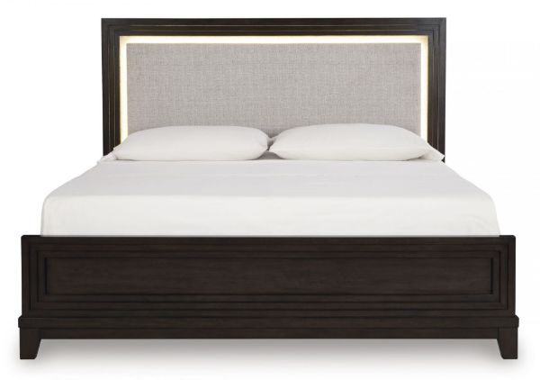 Picture of NEYMORTON QUEEN UPHOLSTERED PANEL HEADBOARD