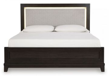 Picture of NEYMORTON KING/CALIFORNIA KING UPHOLSTERED PANEL HEADBOARD