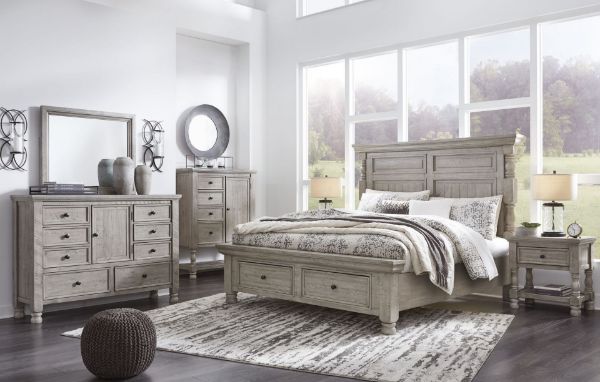 Picture of HARRASTONE 6 PC KING POSTER BED W/STORAGE