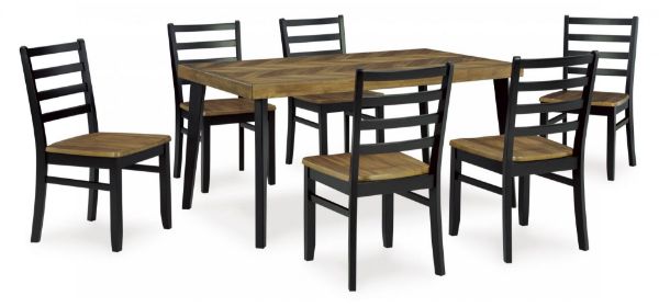Picture of BLONDON DINING TABLE AND 6 CHAIRS (SET OF 7)