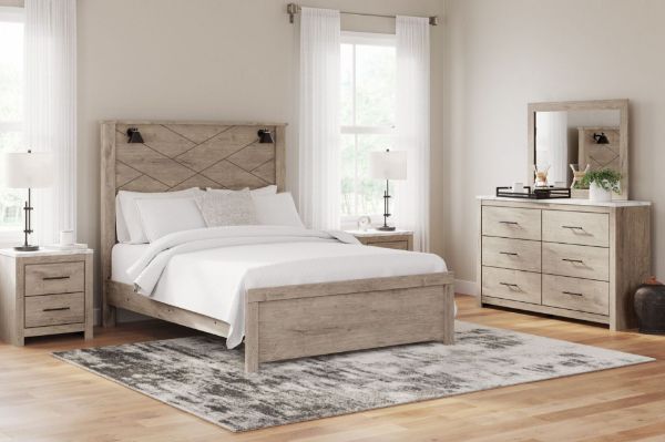 Picture of SENNIBERG 6PC QN PANEL W/ LIGHTS BEDROOM