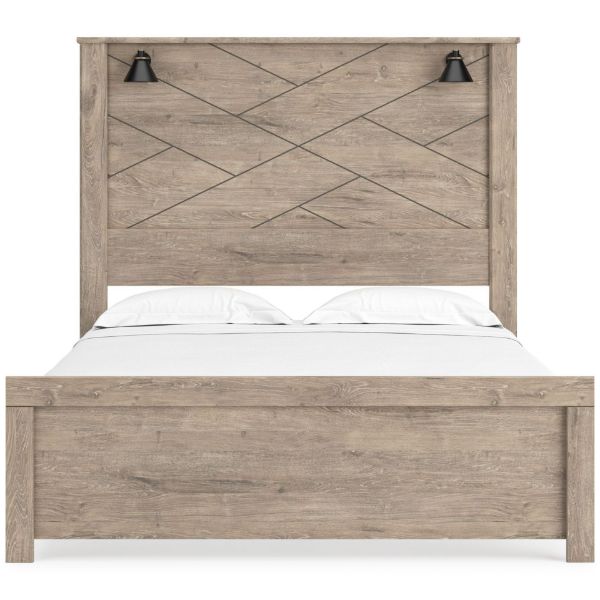 Picture of SENNIBERG QUEEN PANEL/LIGHTS BED