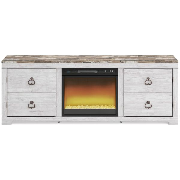 Picture of WILLOWTON TV STAND W/FP GLASS