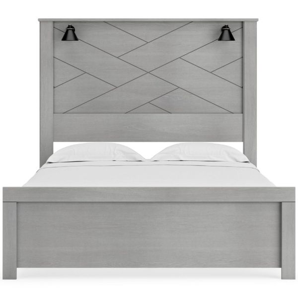 Picture of COTTONBURG QUEEN PANEL/LIGHTS BED