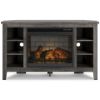 Picture of Arlenbry Corner TV Stand with Electric Fireplace