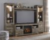 Picture of Trinell 4-Piece Entertainment Center with Electric Fireplace