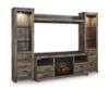 Picture of TRINELL 5 PC ENT WALL W/FP LOGS