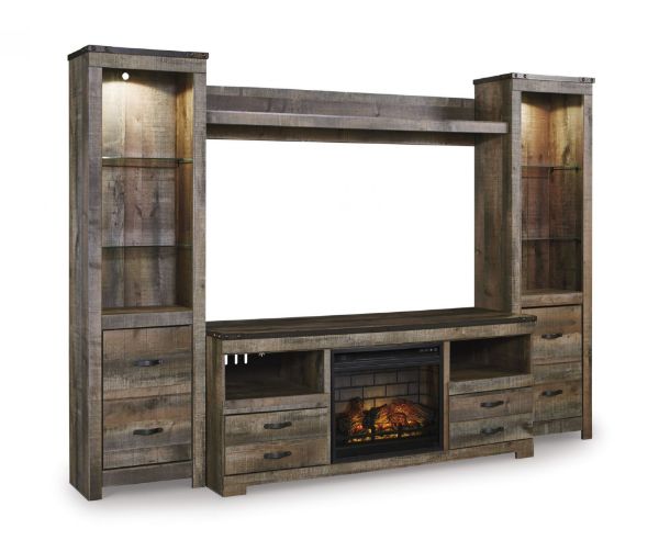 Picture of TRINELL 5 PC ENT WALL W/FP LOGS