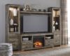 Picture of TRINELL 5 PC ENT WALL W/FP LOGS