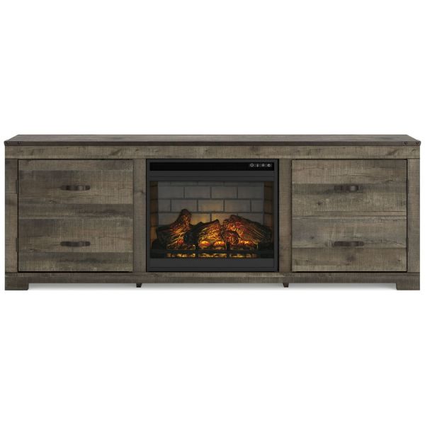 Picture of TRINELL TV STAND W/FP LOGS
