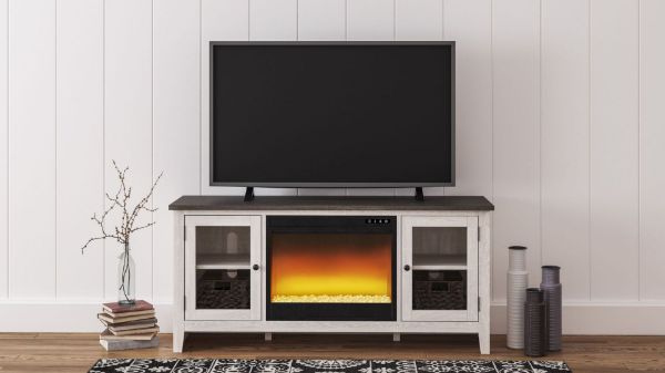 Picture of Dorrinson 60" TV Stand with Electric Fireplace