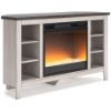 Picture of Dorrinson Corner TV Stand with Electric Fireplace