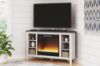 Picture of Dorrinson Corner TV Stand with Electric Fireplace