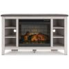 Picture of Dorrinson Corner TV Stand with Electric Fireplace