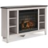 Picture of Dorrinson Corner TV Stand with Electric Fireplace